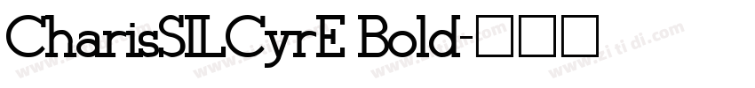 CharisSILCyrE Bold字体转换